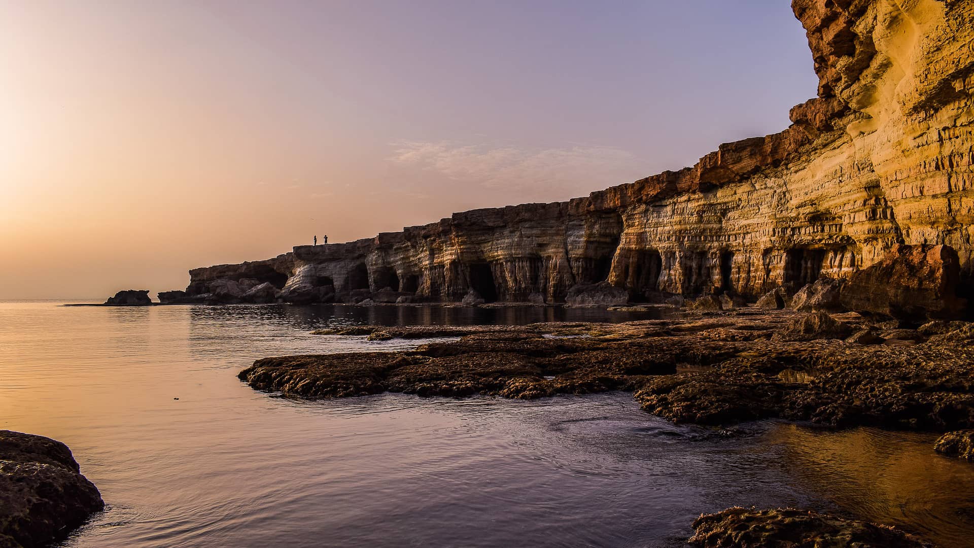 cyprus coast cliff cavo greko  