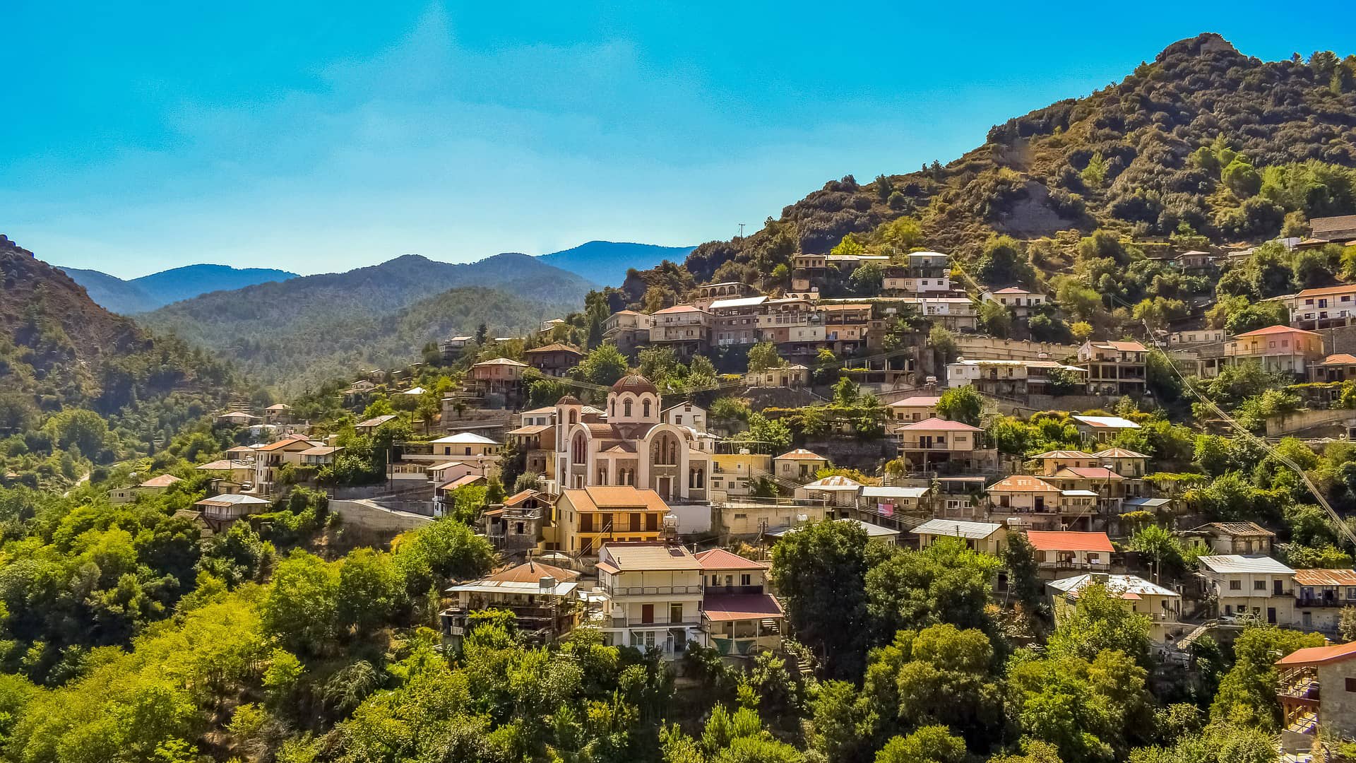 cyprus moutoullas village mountain  