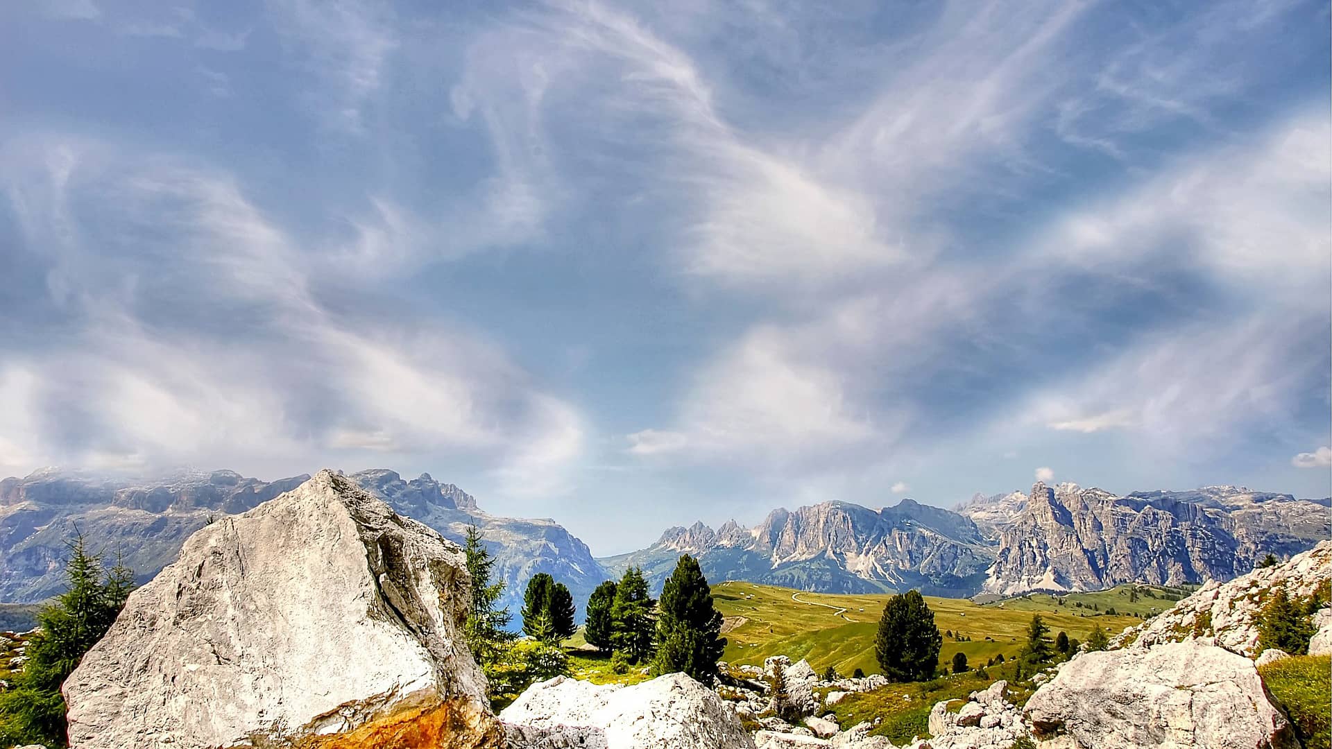 pralongia dolomites alm nature  