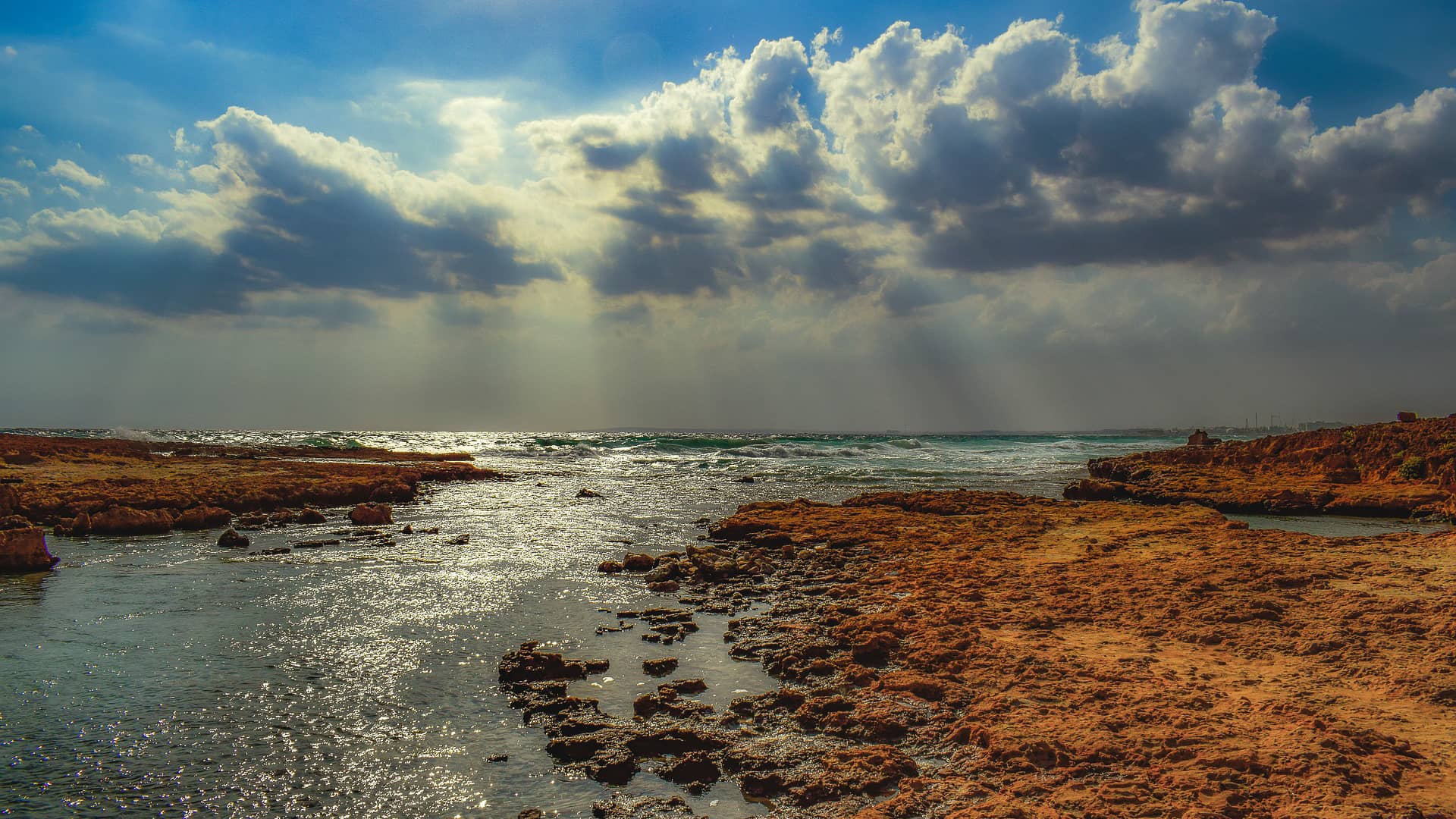 sea beach horizon coast landscape  