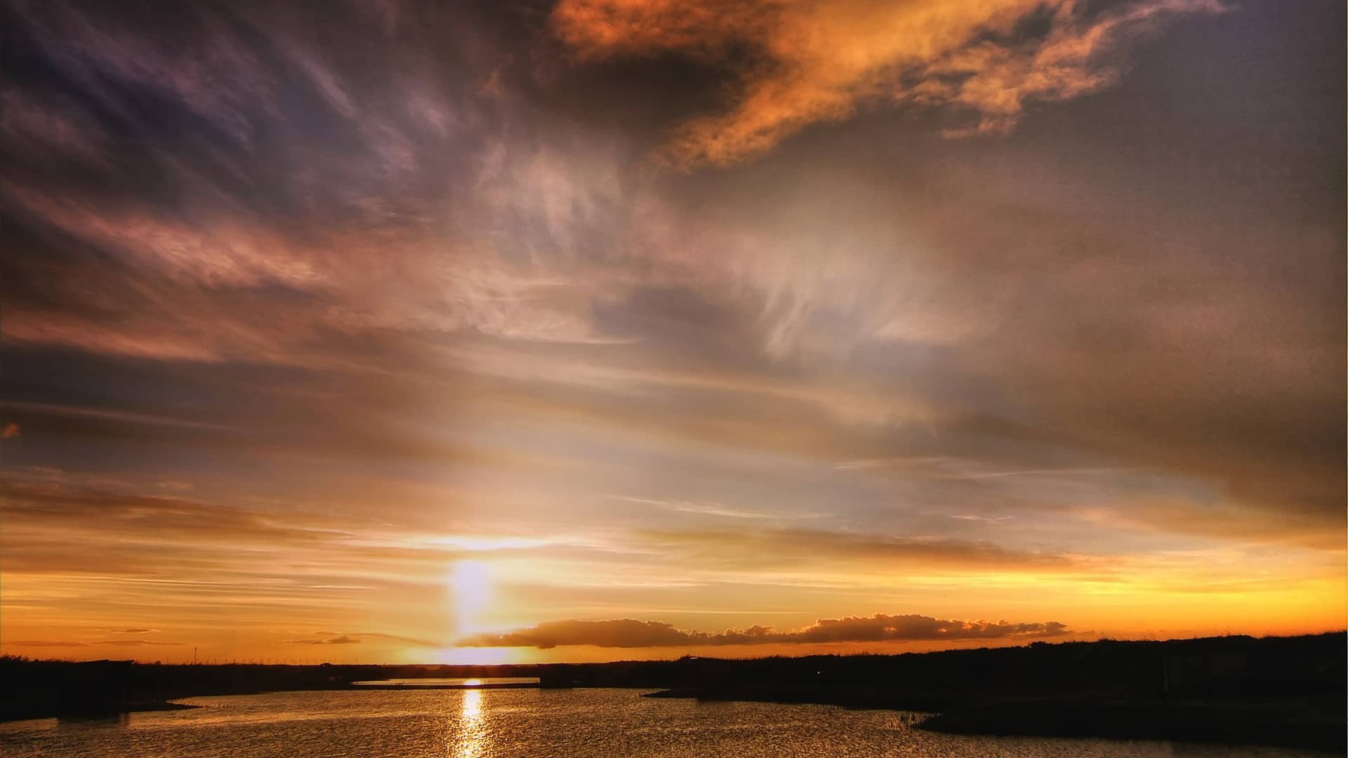 sun sky sunset clouds nature  