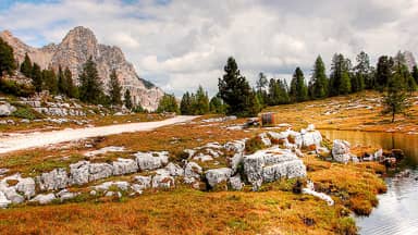 dolomites fanes landscape mountains  