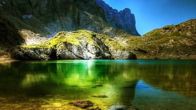 lago coldai dolomites mountains  