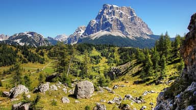 pelmo dolomites alpine italy rock  