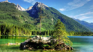 ramsau hintersee alpine nature  