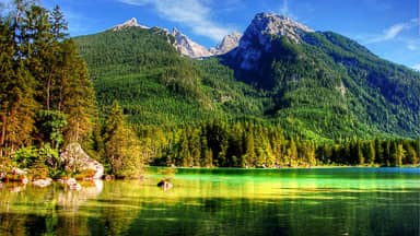 ramsau hintersee alpine nature  